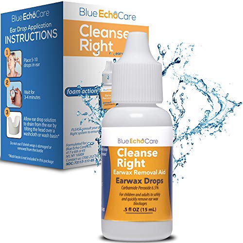 Cleanse Right Ear Wax Removal Drops, USA Made, Ear Wax Remover Drops, 1 Bottl...