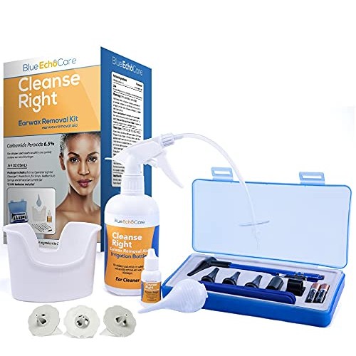 Cleanse Right - Ear Wax Removal Tool Kit, USA MADE .5oz Ear Drops, 3, USA MAD...