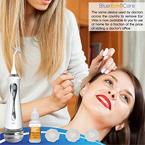 Cleanse Right – Electronic Ear Wax Removal Device- INCLUDES USA MADE EAR DROP...