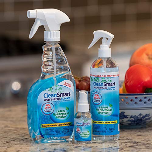 CleanSmart To Go Disinfectant Kills 99.9% of Viruses, TSA-Approved for Safe T...