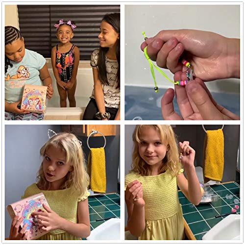 Unicorn Bath Bomb Gift Set with Jewelry Inside, 9 Pack Organic Bath Bomb Gift...