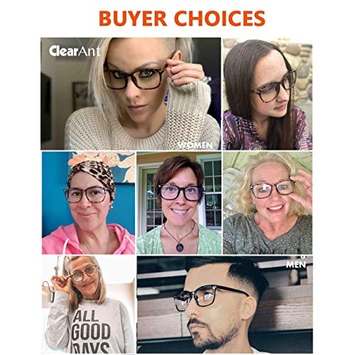 Blue Light Blocking Glasses,Square Nerd Eyeglasses Frame Anti Blue Ray Comput...