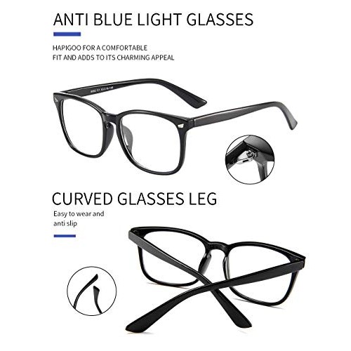 Blue Light Blocking Glasses,Square Nerd Eyeglasses Frame Anti Blue Ray Comput...