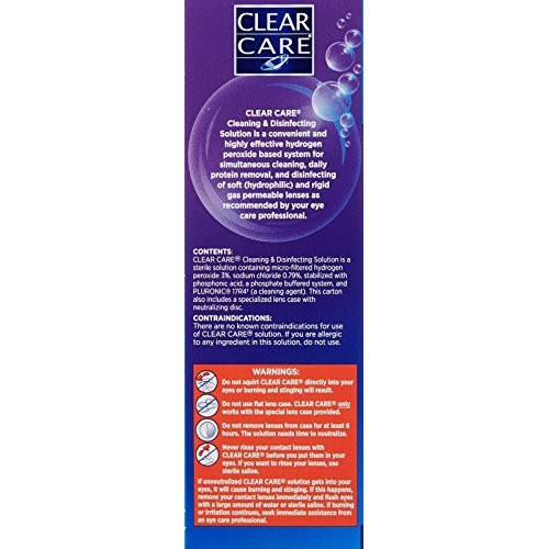 Clear Care Cleaning & Disinfection Solution-12 oz, Twin Value Pack