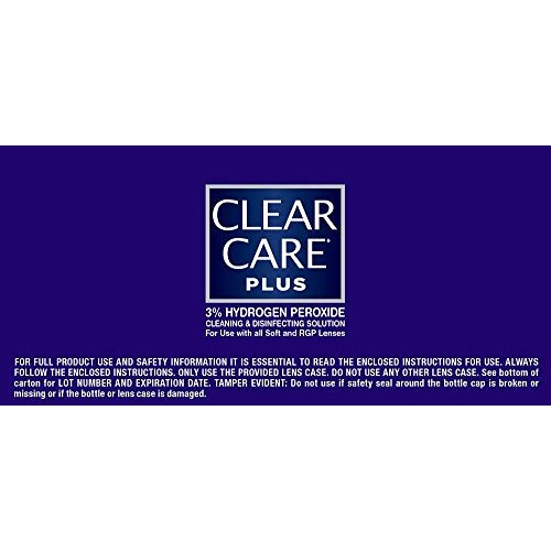 Clear Care Plus Cleaning Solution with Lens Case, Twin Pack, Multi, 12 Oz, Pa...
