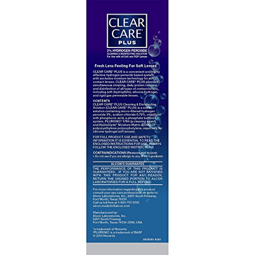 Clear Care Plus with Hydraglyde Cleaning & Disinfecting Solution Twin Pack wi...