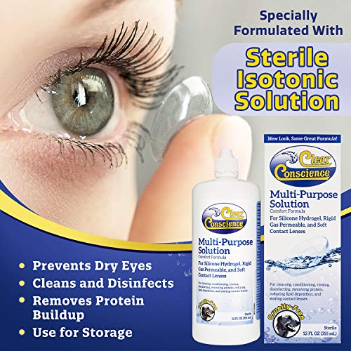 Clear Conscience, Contact Lens Solution, 12 Fl Oz