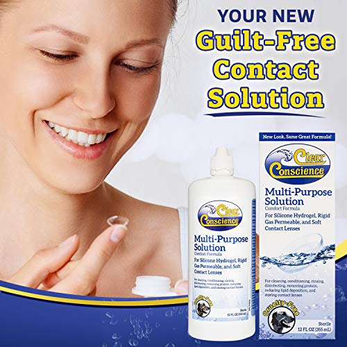 Clear Conscience Contact Lens Solution, Contact Solution & Saline Solution fo...