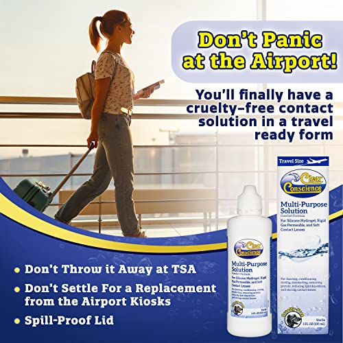 Clear Conscience Multi-Purpose Solution for Contact Lenses Liquid, 3 Fluid Ounce