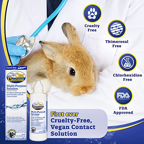 Clear Conscience Multi-Purpose Solution for Contact Lenses Liquid, 3 Fluid Ounce