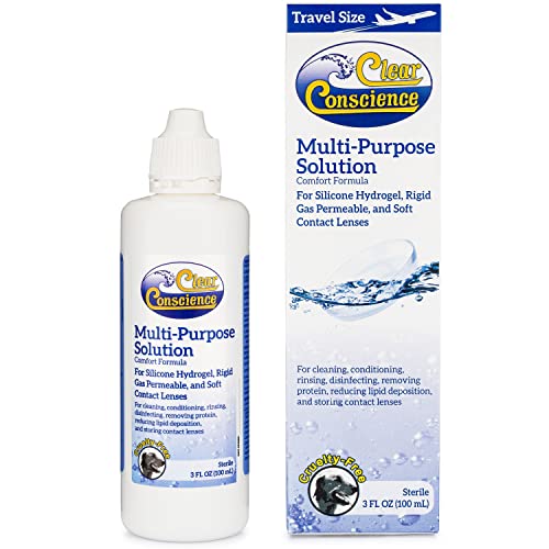 Clear Conscience Multi-Purpose Solution for Contact Lenses Liquid, 3 Fluid Ounce