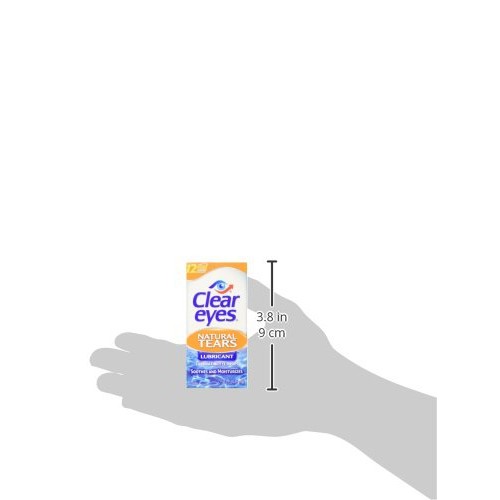 Clear Eyes Mild Dry Eyes Natural Tears Eye Drops-0.5 oz