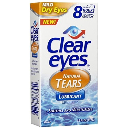 Clear Eyes Mild Dry Eyes Natural Tears Eye Drops-0.5 oz