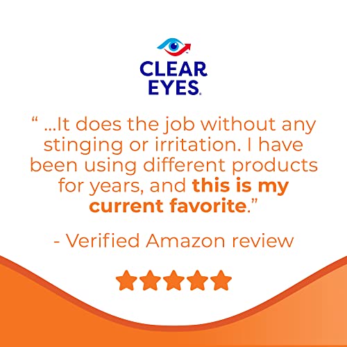Clear Eyes Natural Tears Lubricant Eye Drops | Soothes and Moisturizes| 0.5 O...