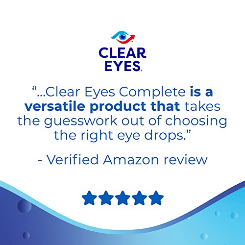 Clear Eyes | Triple Action Lubricant / Redness Relief Eye Drops | 0.5 FL OZ