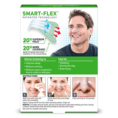 Clear Passage Nasal Strips, Clear Extra Strength, 50 Count | Works Instantly ...