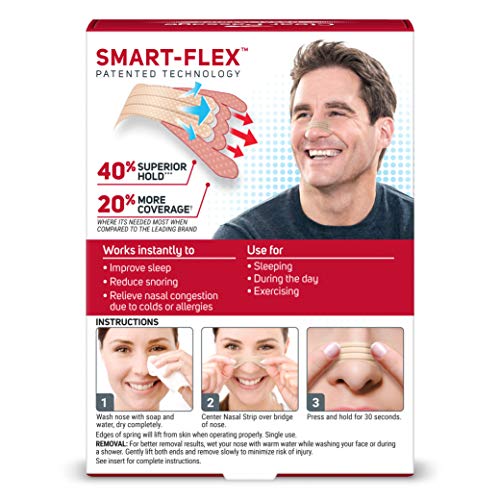 Clear Passage Nasal Strips Extra Strength, Tan, 50 Count | Works Instantly to...