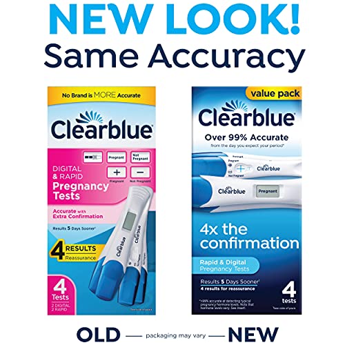 Clearblue Clearblue Pregnancy Test Combo Pack, 4ct - 2 Digital with Smart Cou...