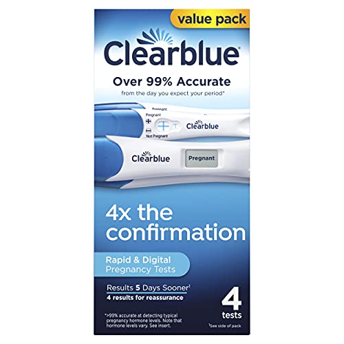 Clearblue Clearblue Pregnancy Test Combo Pack, 4ct - 2 Digital with Smart Cou...