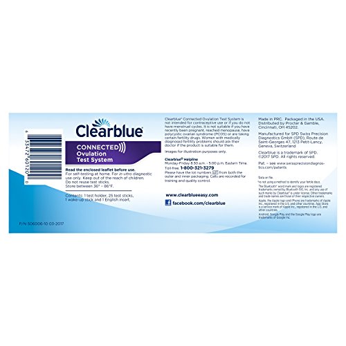 Clearblue Connected Ovulation Test System featuring Bluetooth connectivity an...