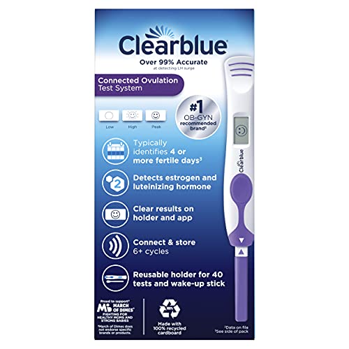 Clearblue Connected Ovulation Test System featuring Bluetooth connectivity an...
