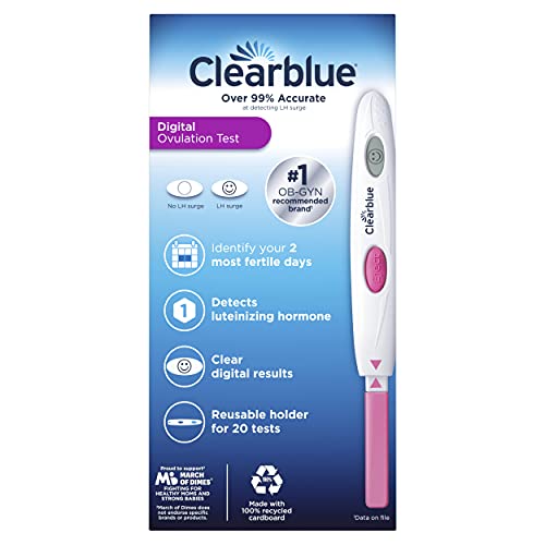 Clearblue Digital Ovulation Test, 20 Ovulation Tests with Pregnancy Test with...