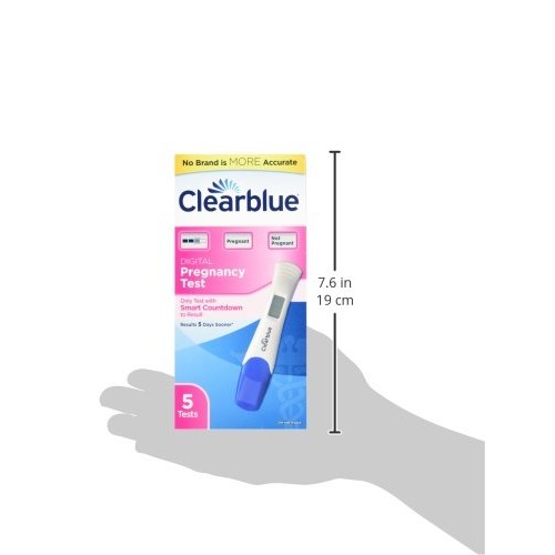 Clearblue Digital Pregnancy Test with Smart Countdown, 5 count