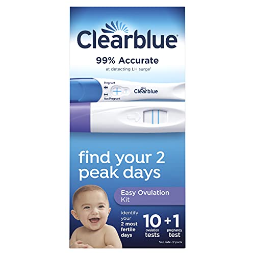 Clearblue Ovulation Complete Starter Kit, 10 Ovulation Tests and 1 Pregnancy ...