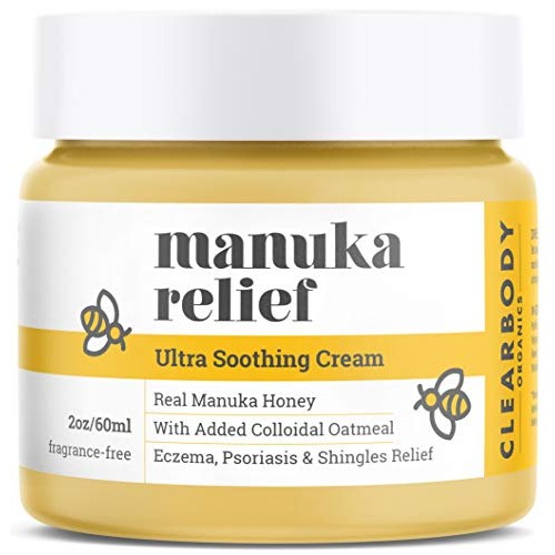 Eczema Psoriasis Cream for Dry Itchy Cracked Irritated Skin- Manuka Honey & C...