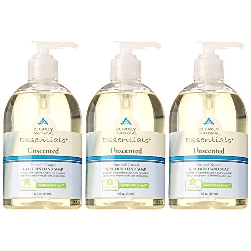 Essentials by Clearly Natural Glycerin Liquid Hand Soap, Unscented, 12-Fluid ...