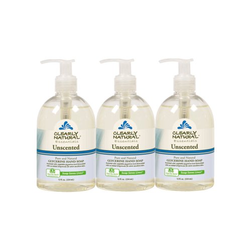 Essentials by Clearly Natural Glycerin Liquid Hand Soap, Unscented, 12-Fluid ...