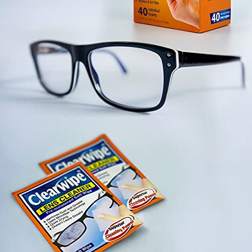 ClearWipe Microfiber Wipes, White, 40 Count