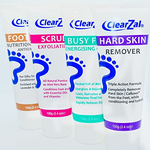ClearZal Foot Cream For Hard Skin, Helps Calluses and Corn Removal While Leav...
