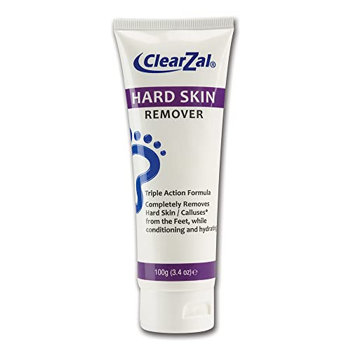 ClearZal Foot Cream For Hard Skin, Helps Calluses and Corn Removal While Leav...