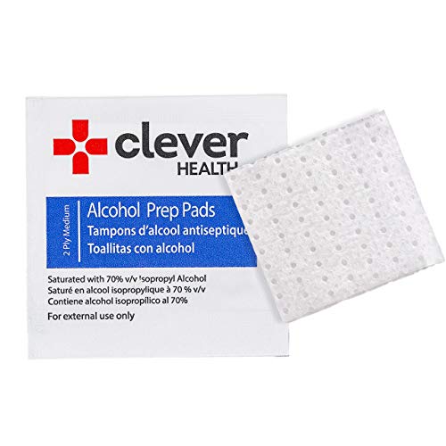 Alcohol Prep Pads | Medium 2-Ply - 200 Alcohol Wipes, individually wrapped Co...