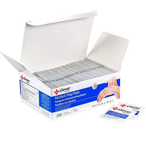 Alcohol Prep Pads | Medium 2-Ply - 200 Alcohol Wipes, individually wrapped Co...