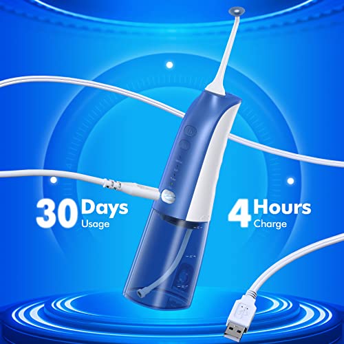 Water Flosser for Teeth Cordless, 8 Jet Tips and 3 Modes Portable Dental Clea...