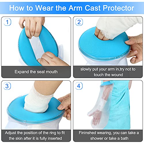 Adult Arm Cast Cover for Shower Bath Watereproof and Watertight Cast Bandage ...