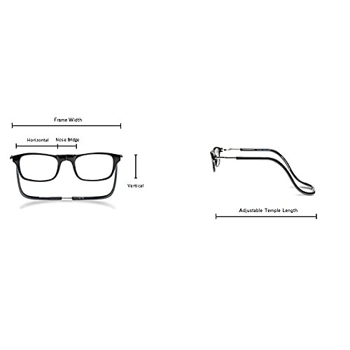 CliC Original Expandable (XXL) Black +1.50 Readers