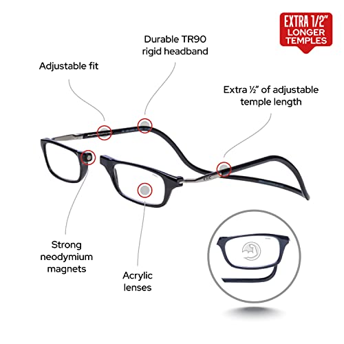 CliC Original Long Black +2.00 Readers