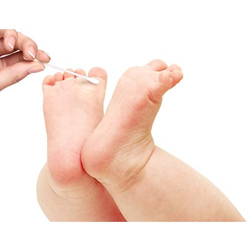 Cliganic Organic Cotton Swabs, 500 Count - 100% Pure Natural Biodegradable Co...