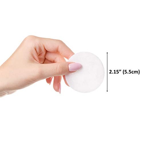 Cliganic Premium Cotton Rounds for Face (300 Count) - Makeup Remover Pads, Hy...
