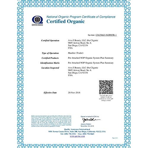 Cliganic USDA Organic Jojoba Oil, 100% Pure (4oz Large) | Natural Cold Presse...