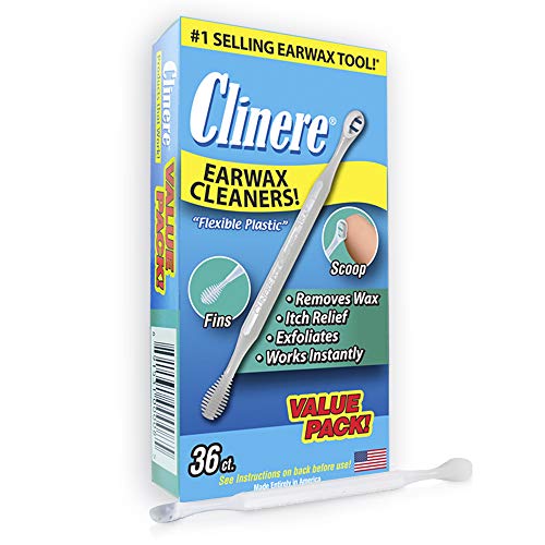 Clinere® Ear Cleaners Club Value Pack, 36 Count Earwax Remover Tool Safely an...