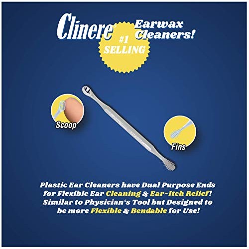 Clinere® Ear Cleaners Club Value Pack, 36 Count Earwax Remover Tool Safely an...