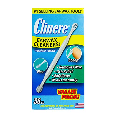 Clinere® Ear Cleaners Club Value Pack, 36 Count Earwax Remover Tool Safely an...