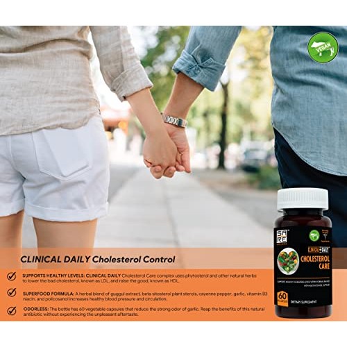 CLINICAL DAILY Vegan Cholesterol Lowering Supplements for High Blood Pressure...