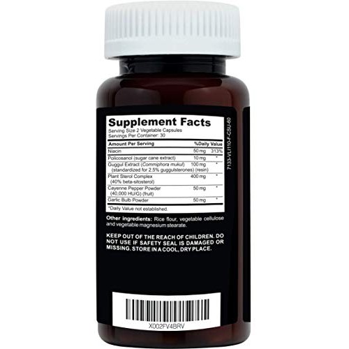 CLINICAL DAILY Vegan Cholesterol Lowering Supplements for High Blood Pressure...