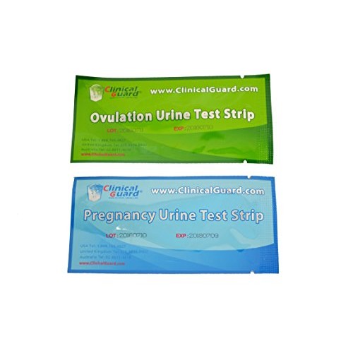 ClinicalGuard 40 Ovulation Test Strips & 10 Pregnancy Test Strips Combo
