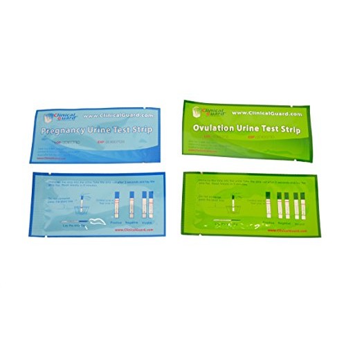 ClinicalGuard 40 Ovulation Test Strips & 10 Pregnancy Test Strips Combo